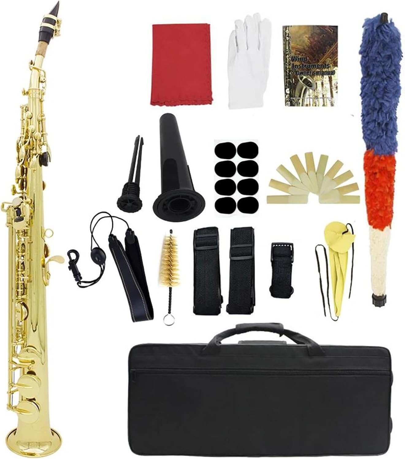Professional Saxophone Soprano Saxophone Played In B Flat A Woodwind Instrument
