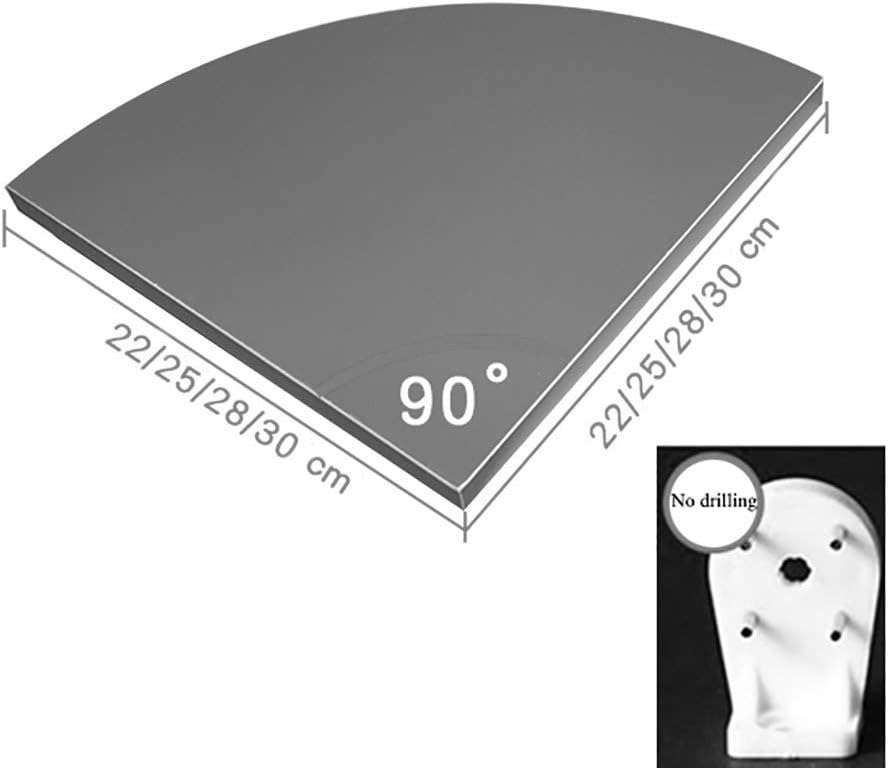 Floating Shelves Wall Mounted, Set of 3 No Drilling Corner Shelf Wall Mount Corner Shelves Wall Shelf for Books-a 28cm(11inch) (A 25cm(10inch))