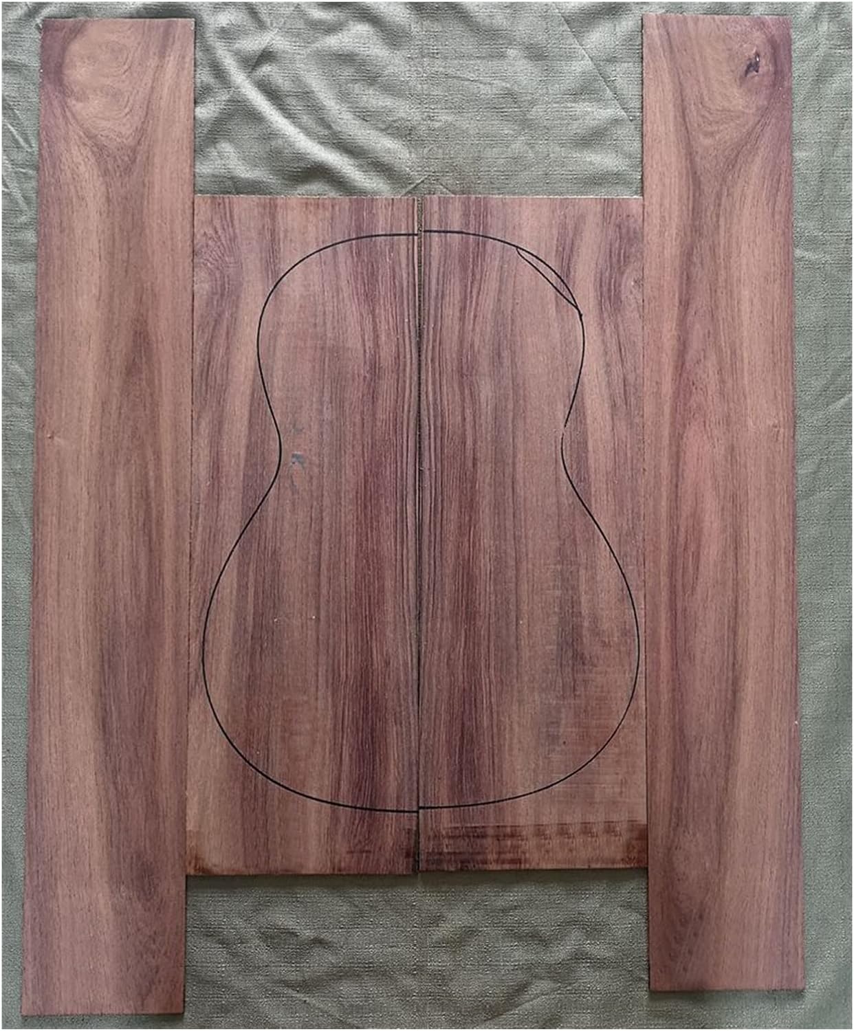 FLFL Rosewood Guitar Full Veneer Material Bottom Side Panel Back Side Unfinished Guitar Kit (Color : 5)