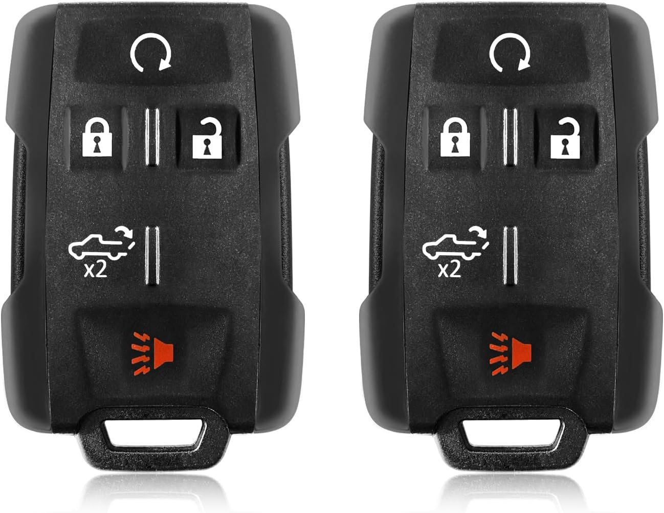2 Keylessbest Replacement for 2018 2019 2020 2021 Chevrolet Silverado Colorado GMC Sierra Key Fob Remote Control M3N-32337200 5 Buttons 434MHz