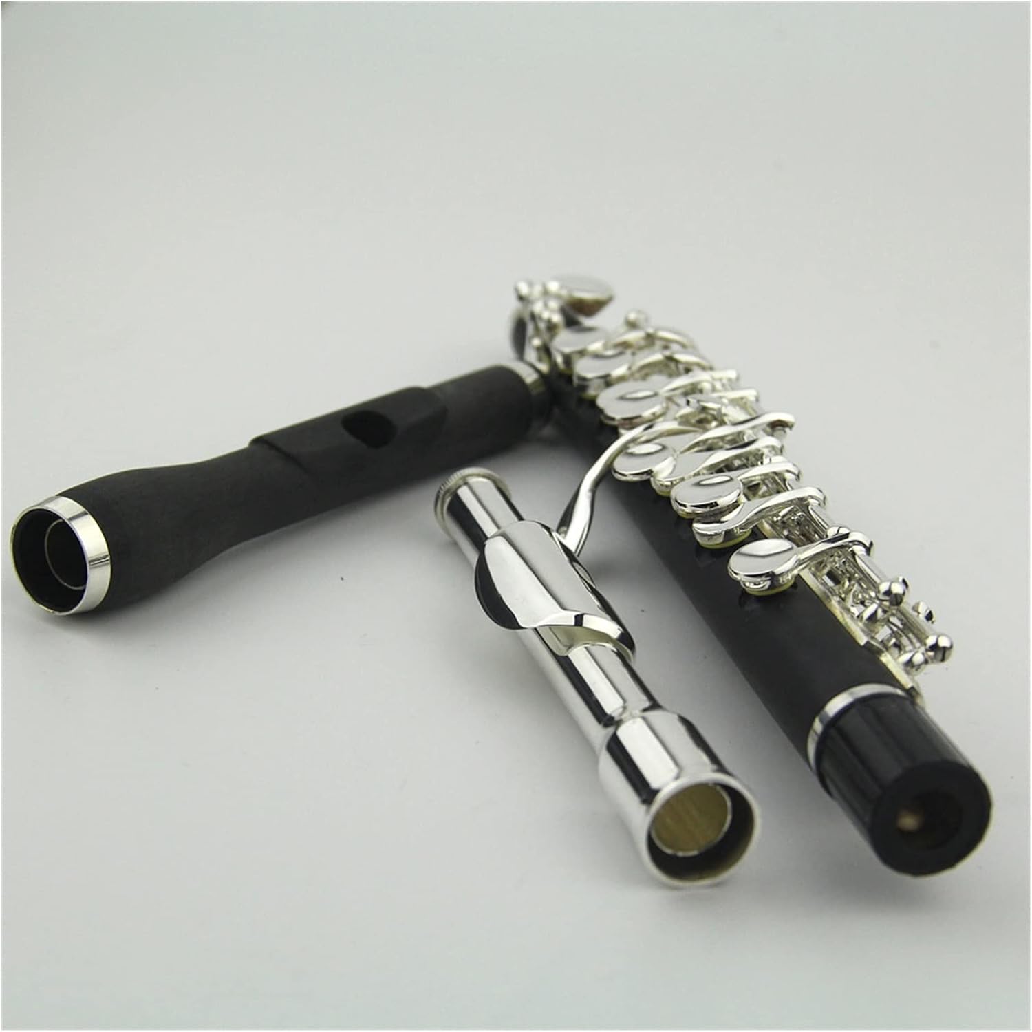 Flutes Piccolo Flute Silver Plated Keys with Wood Case Wind Musical Instruments Composite Woodpipe Body