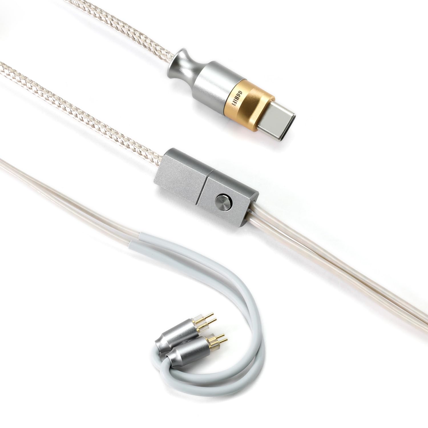 DD ddHiFi M110C USB Interface Decoding Earphones Cable with MMCX and 2-Pin 0.78 Connector, Supports in-Line Controls and Mic (0.78 2Pin Connectors)