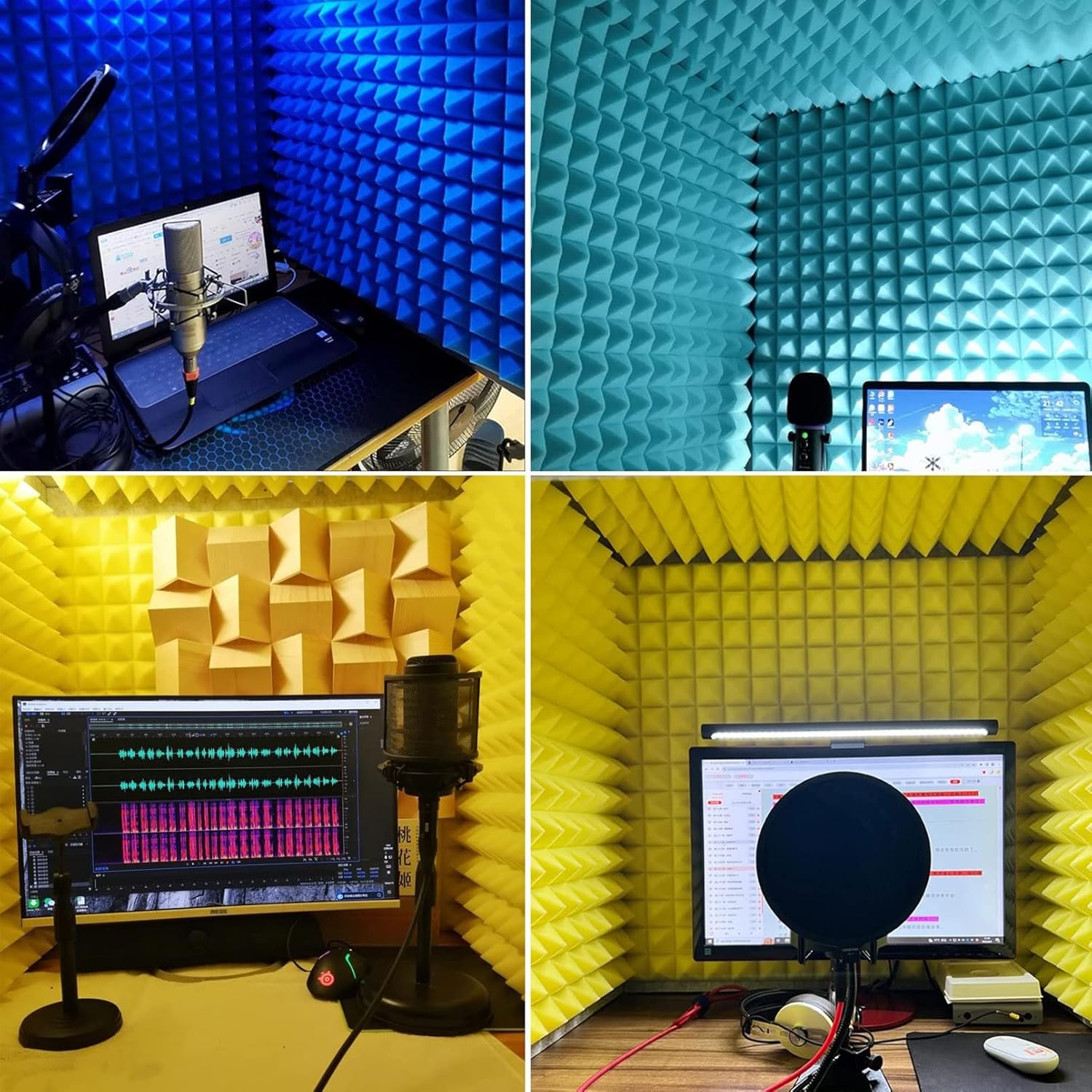Portable Sound Recording Vocal Booth Box,Desktop Soundproof Cover,Isolation Booth,Sound Absorbing Shield,sound Proof Foam Panels To Filter Vocal,studio Booth,isolation Booth,portable Recording Studio