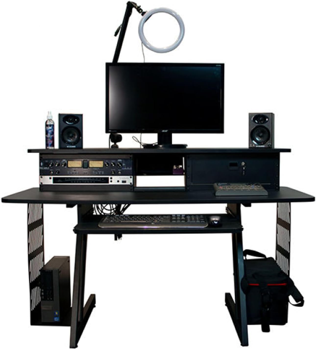 On-Stage WS7700B Large Studio Workstation, Black