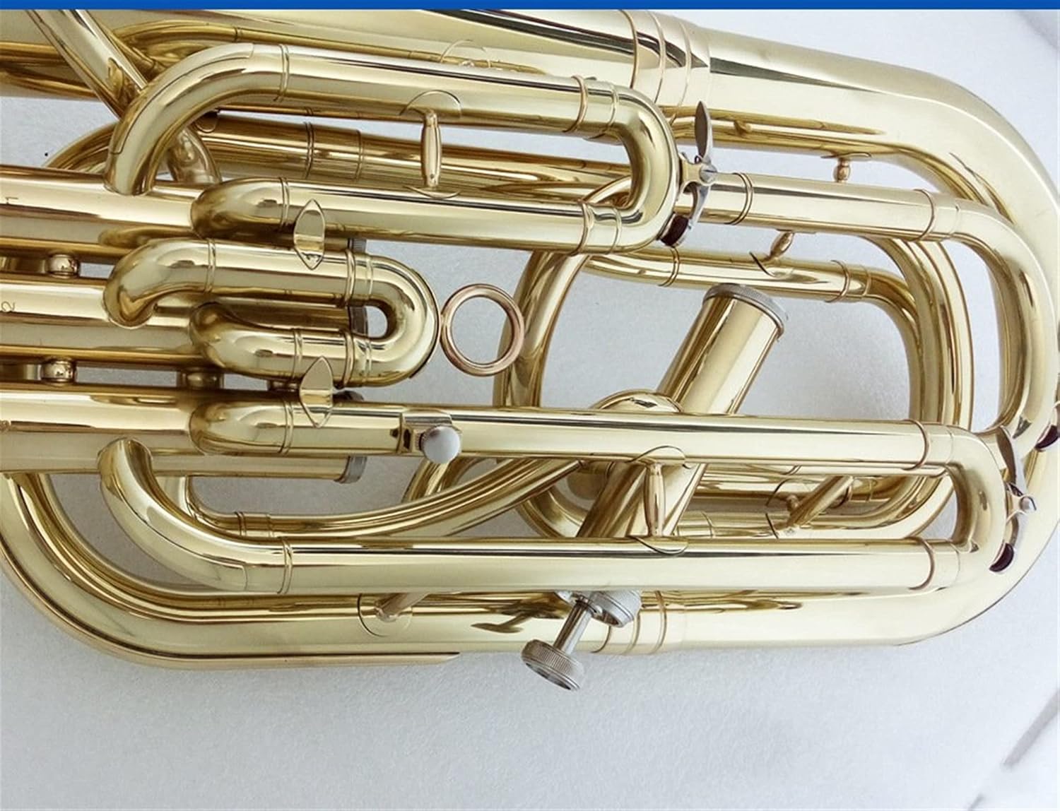 Falling Tone B (C) Brass Gold Paint Three Plus One Midrange Horn Student Euphonium