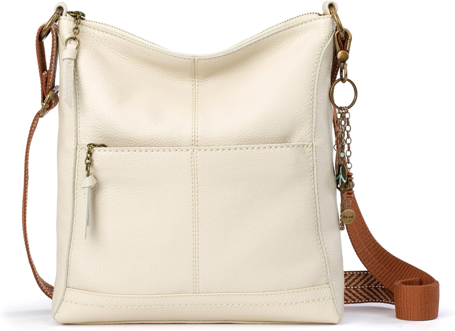 The Sak Lucia Crossbody Bag in Leather, Convertible Purse with Adjustable Strap