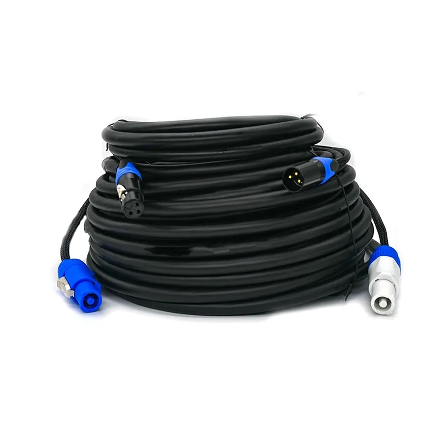 Heavy Duty 2.5mm XLR Combi 3 x 2,5mm² Cable 1m 2m 3m 5m AC Power Signal Combo for DJ Stage Lighting(5m)