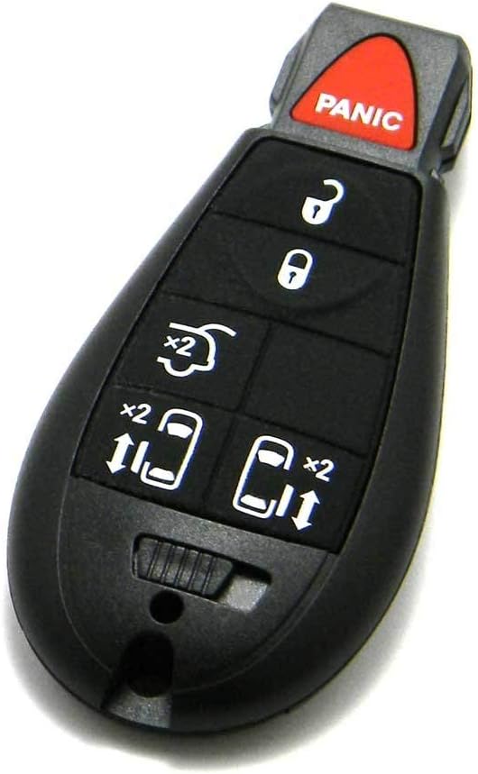 NorthCoast Keyless OEM Electronic 6-Button Keyless Enter-N-Go Smart Proximity Key Fob Remote Compatible with Chrysler Dodge (FCC: IYZ-C01C, P/N: 68070394, 68070395)
