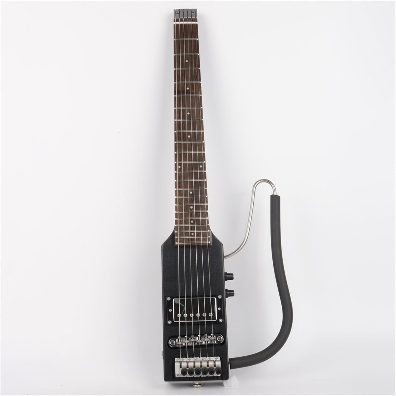 VENEKA Headless Electric Guitar Ultra Light Headless Electric Silent Travel Guitar Portable Foldable Guitare Guiter (Color : 02)