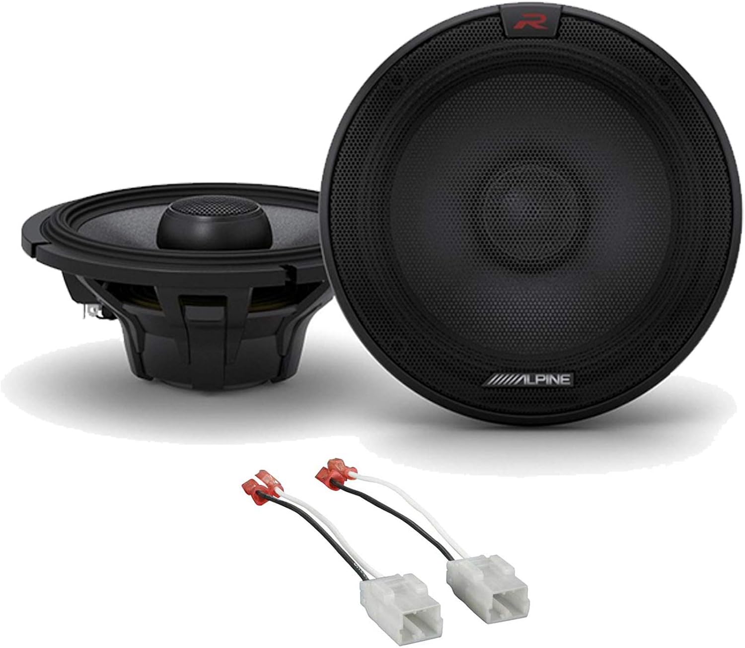 Alpine Metra 72-6514 Speaker Harness Connector for Chrysler/Dodge/Jeep Cherokee Bundle with Pair R-S65.2 300 Watt 6.5