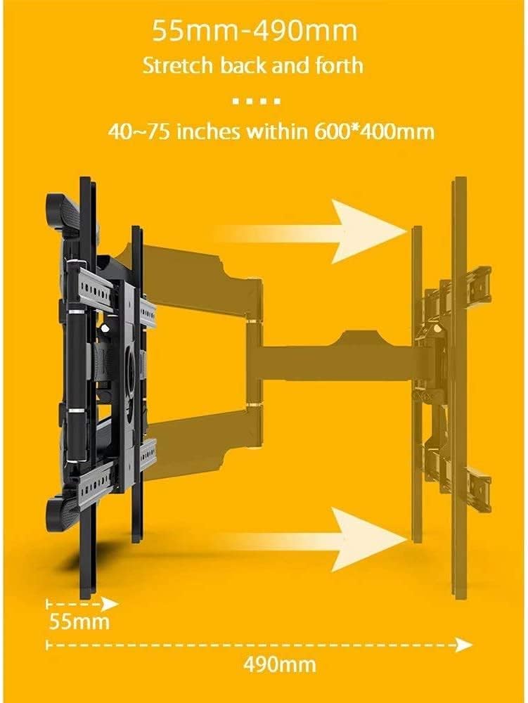 tv mounts Stands Tv Wall Bracket Swivel TV Wall Mount Bracket with Articulating Double Arms for Most 40”-75 Inch Flat Screen TV Compatible 200x200 Up to,