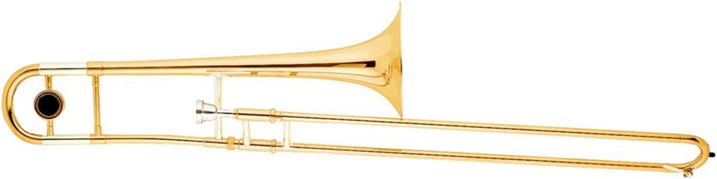 FLFL Student Trombone Gold Lacquer Tone Bb Tenor Trombone Suitable for Students and Beginners