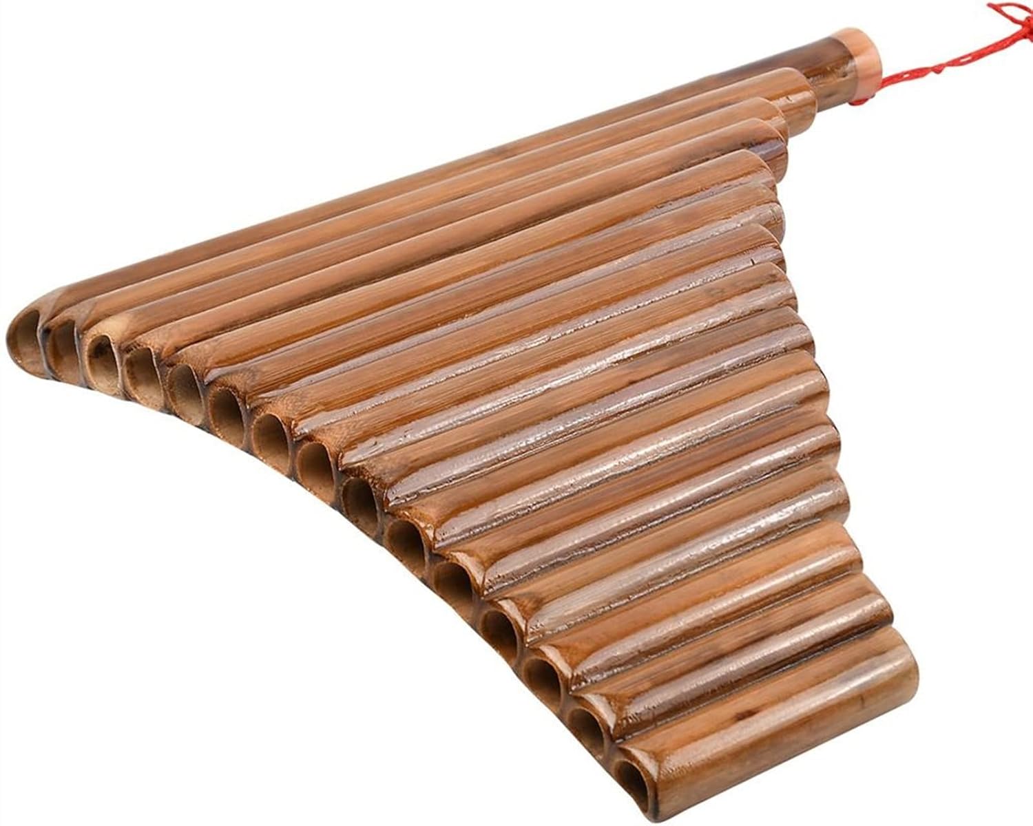 PanPipes Woodwind Instrument Panpipe 15-Pipe G-Tune Bamboo Pan Flute Wind Instrument Folk Musical Instruments (Color : Left Hand)