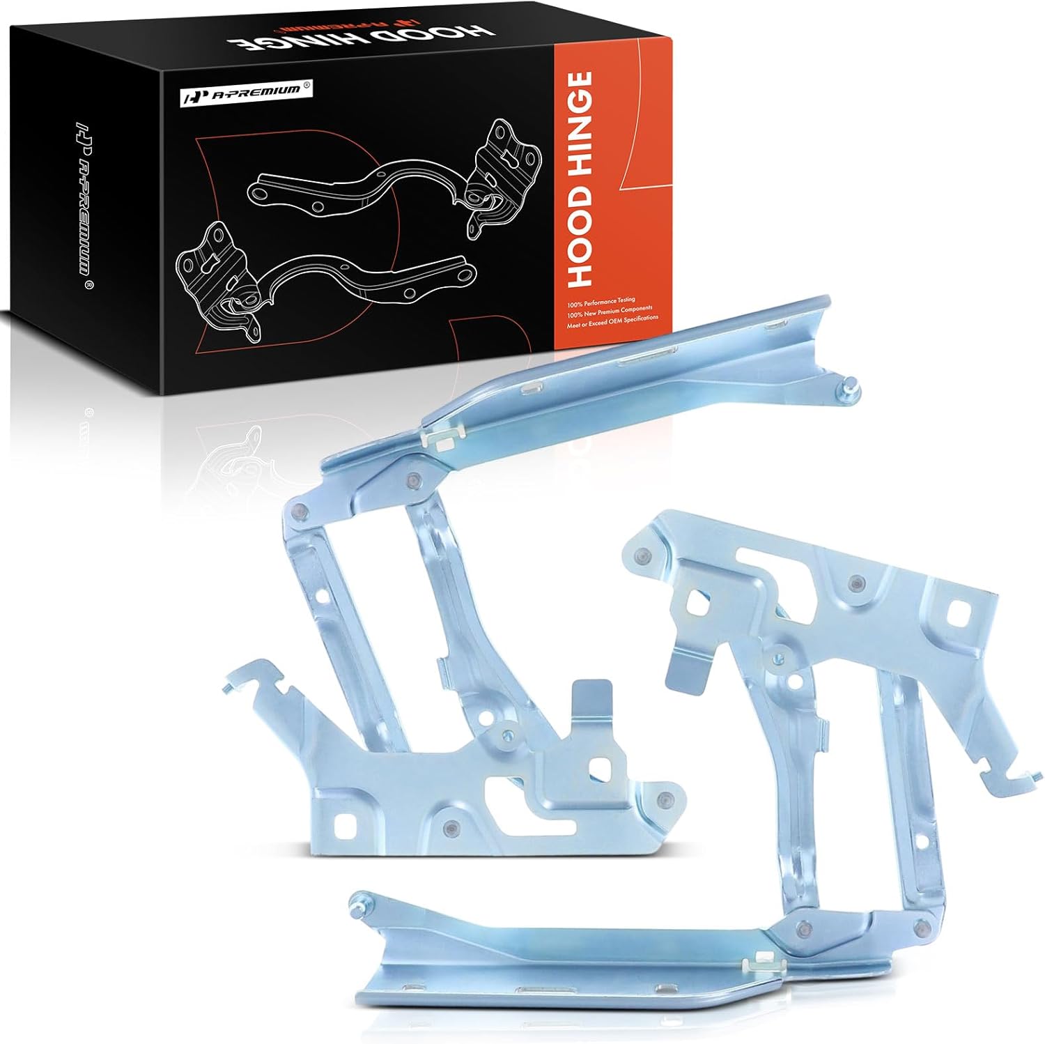 A-Premium Front Driver and Passenger Hood Hinges Compatible with Audi Q5 2018-2023, Q5 Sportback 2021-2023, SQ5 2018-2023, SQ5 Sportback 2021-2023, 2.0L 3.0L, Front Left and Right Side, 2-PC Set