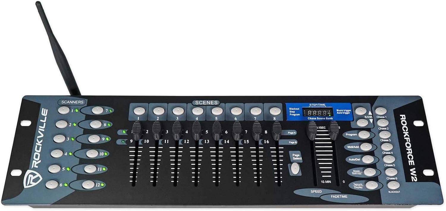 Rockville Best Strip 60 Pack White (6) Lights+Charging Case+Wireless DMX Control