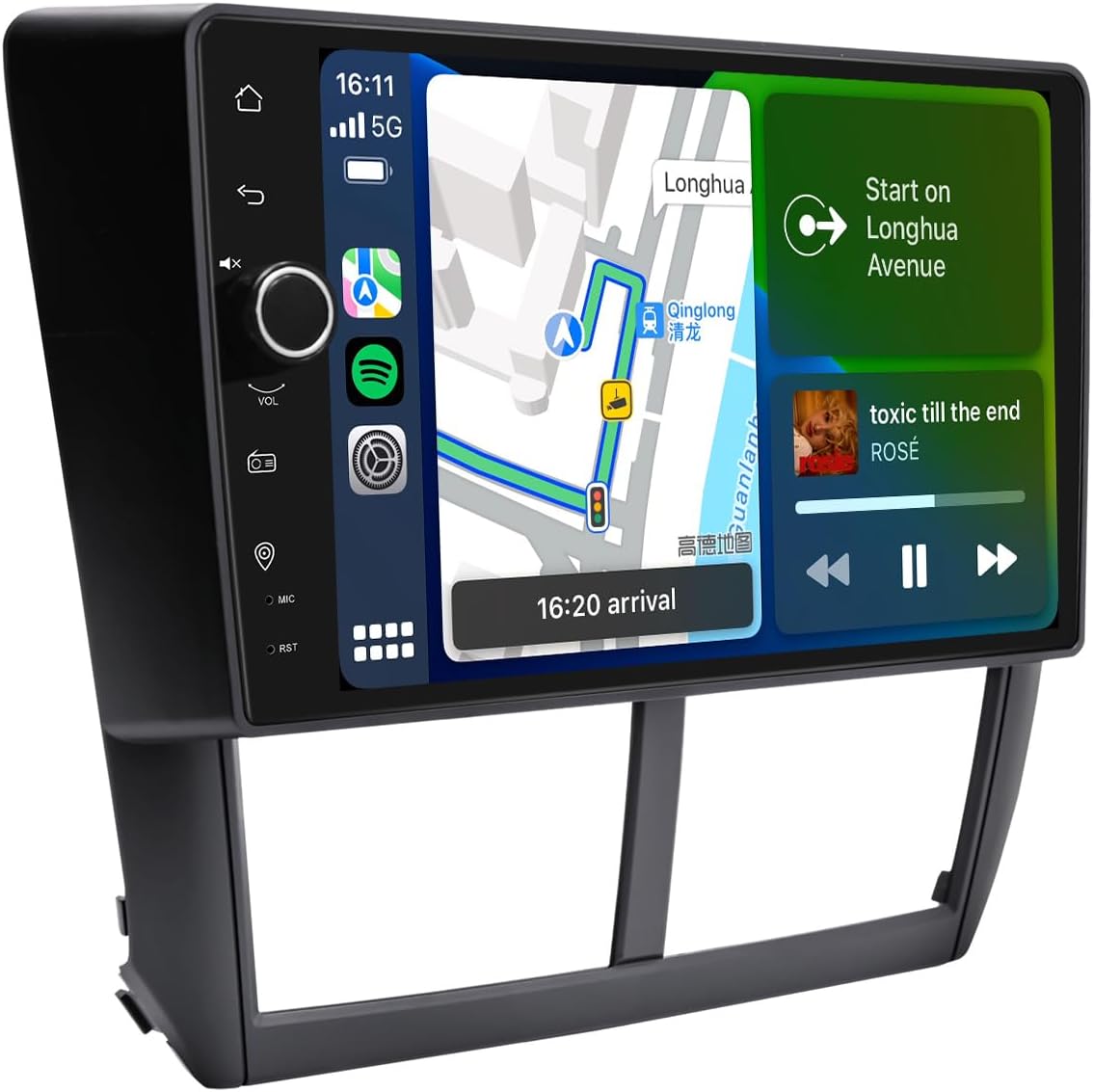 Joying Car Radio for Subaru Forester 2008-2012 & Impreza WRX 2007-2011, 9 Inch IPS Touchscreen Car Stereo 8GB+128GB with Wireless Carplay & Android Auto, GPS Navigation, Bluetooth 5.0(JY-ST001N8)