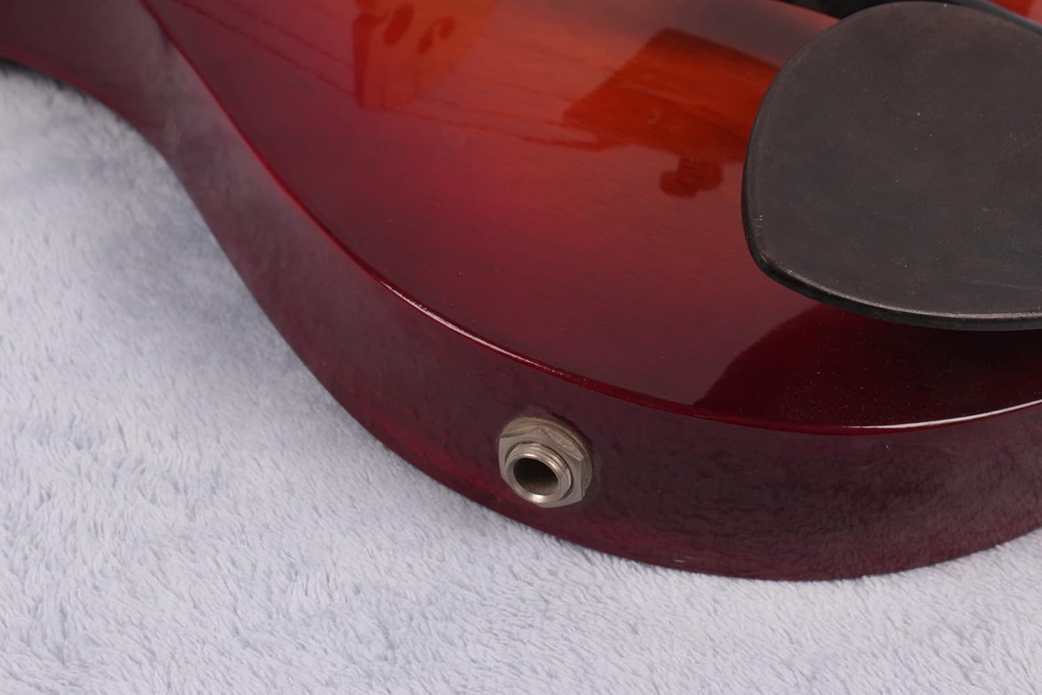 Yinfente Electric Violin 4/4 Full Size Violin Solid wood Violin body Ebony wood violin fittings Guitar Shape Big jack