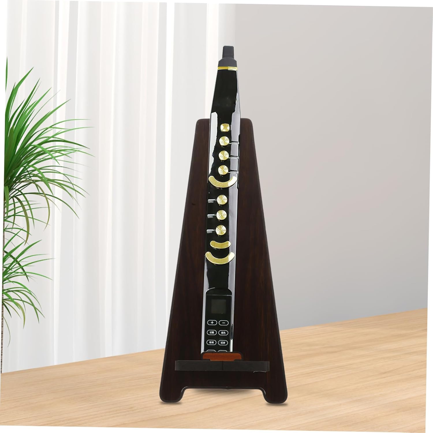 ibasenice Stable Wind Instrument Display Stand Digital Wind Accessory for Music Instrument Storage Wood Holder Nonskid Base