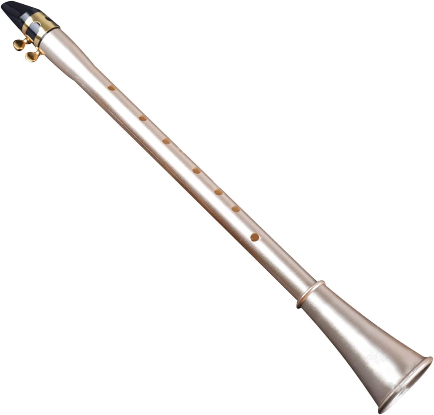 KESHUO Pocket Clarinet Sax Mini Portable Clarinet- Saxophone Little Saxophone with Carrying Bag Woodwind Instrument Brass Sax Beginners Kit (Color : E Key)