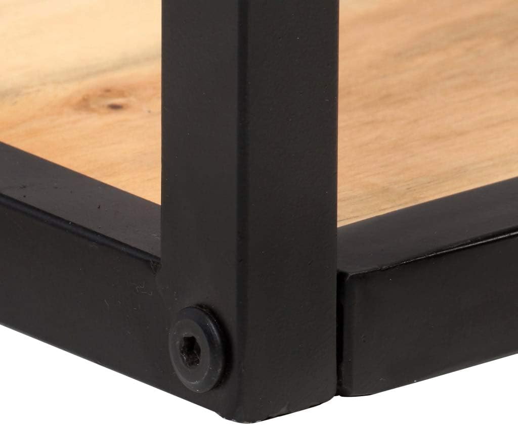 Industrial Style Wall Shelves 2 pcs,Floating Shelves,Wall Storage Shelves,Wall Mounted Shelf Organizer Unit Display Shelf,for Living Room,Bedroom,Kitchen,Office,47.2