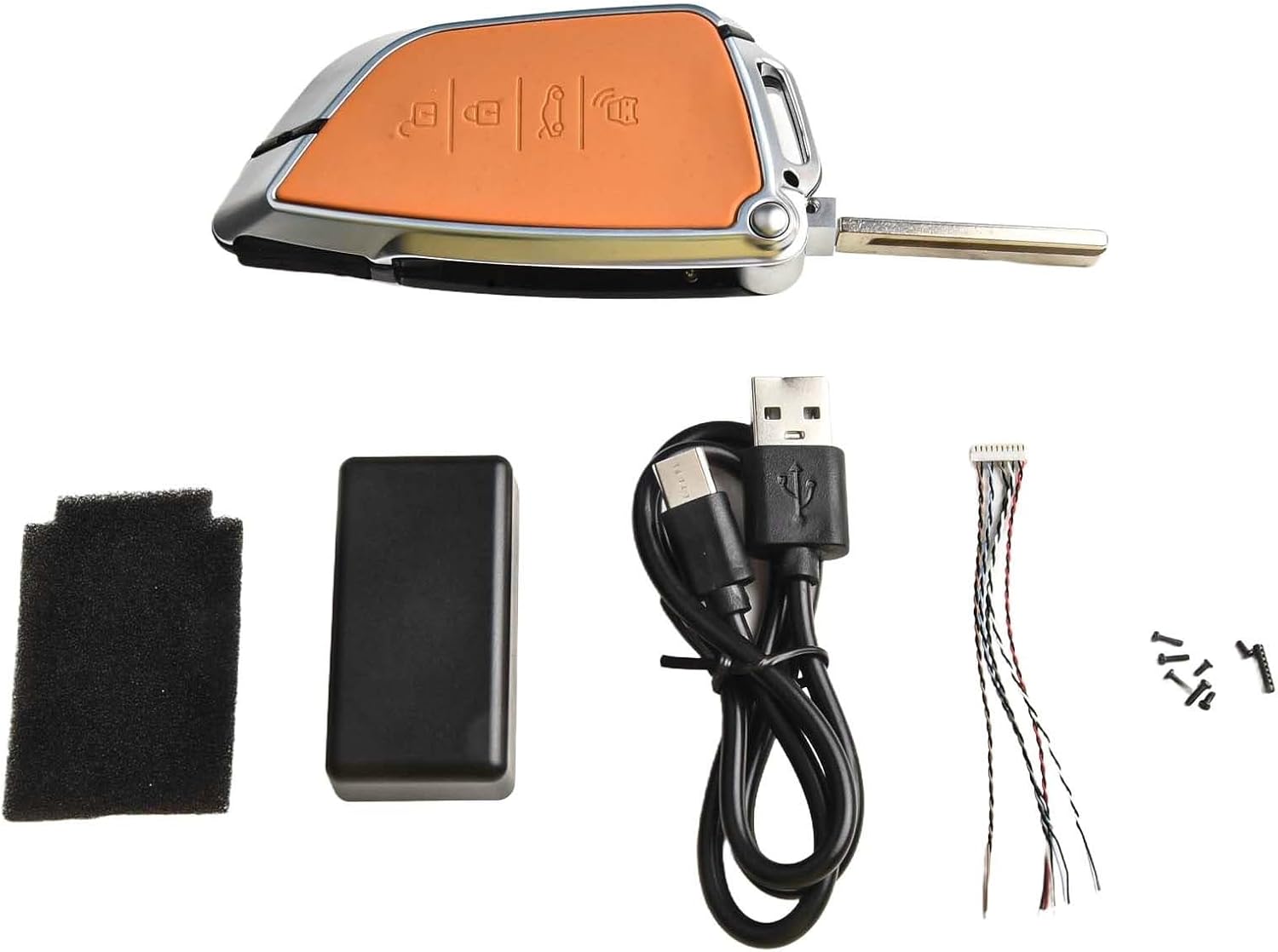 LCD Remote Key with Touch Screen Keyless Entry System Anti Loss Function 750mAh Battery