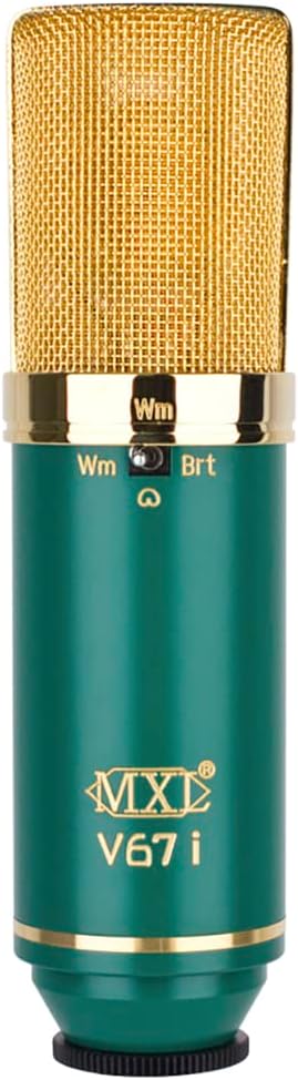 MXL V67I FET Condenser Microphone with Dual Sided Capsule Tuned for “Warm” and Bright.” Voicing