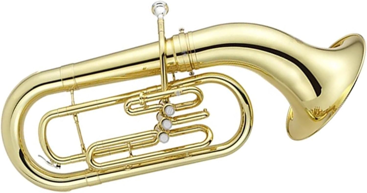 Beginner euphonium Gold Lacquer 3 Pistons Marching Instrument Euphonium