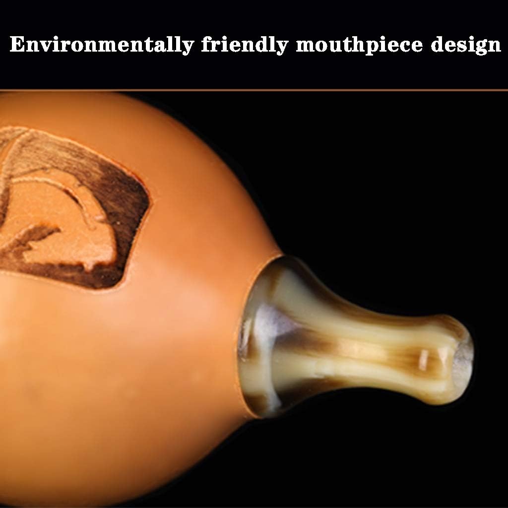 Hulusi Instrument,The Stage Professionally Plays The Gourd Flute Instrument, Chinese Traditional National Cucurbit Flute with Landscape Pictures, Gifts for Music Lovers