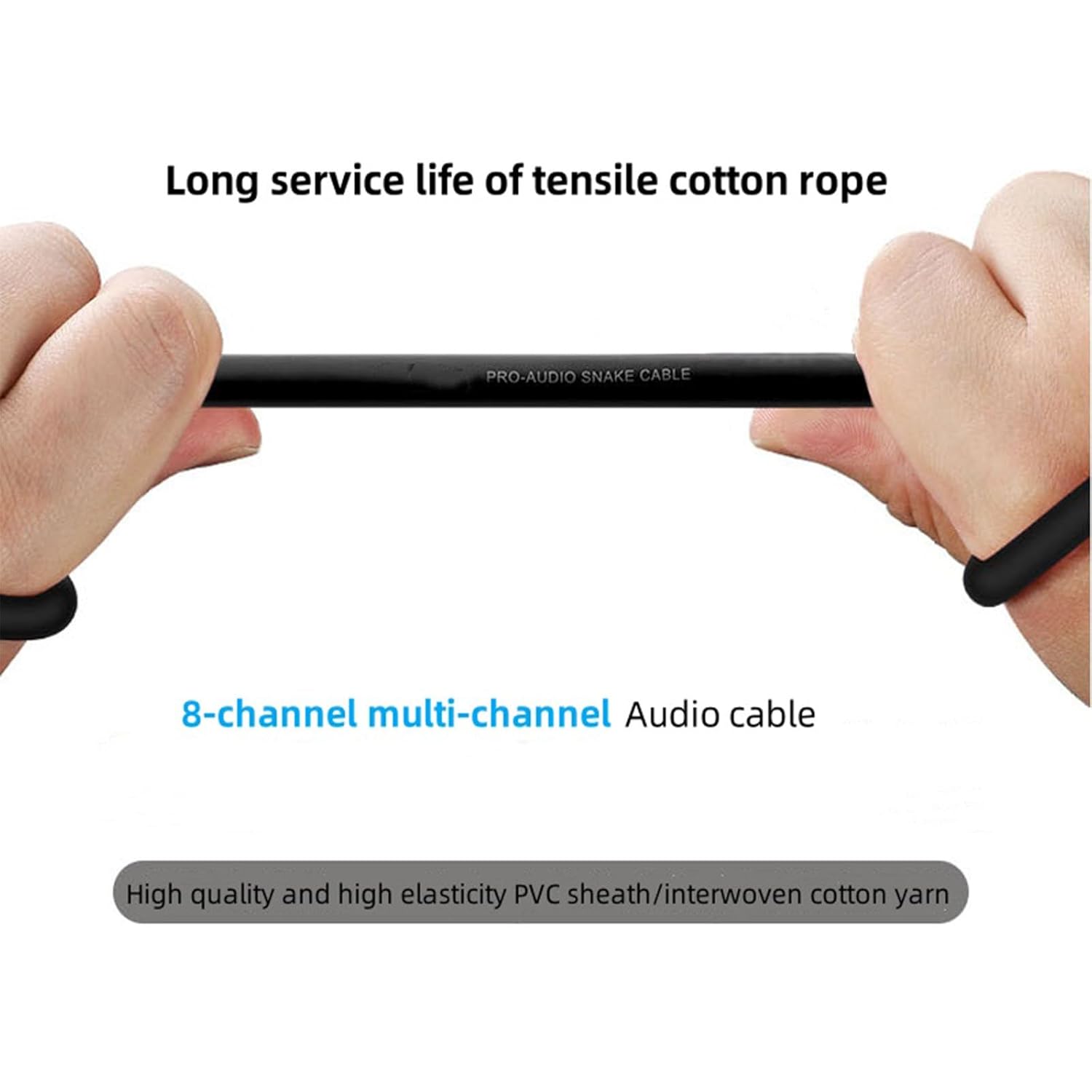 Professional DB25 Male to 8 XLR 3Pin Female High Shielded Eight Channel Analog Audio Signal Cable for Mixing Console PVC Cable 1.5Meter