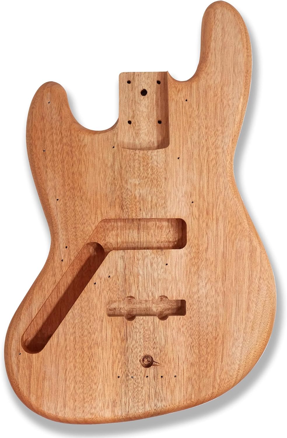 BexGears DIY Left-handed Bass Guitar Unfinished Electric Guitar Kit Okoume Body