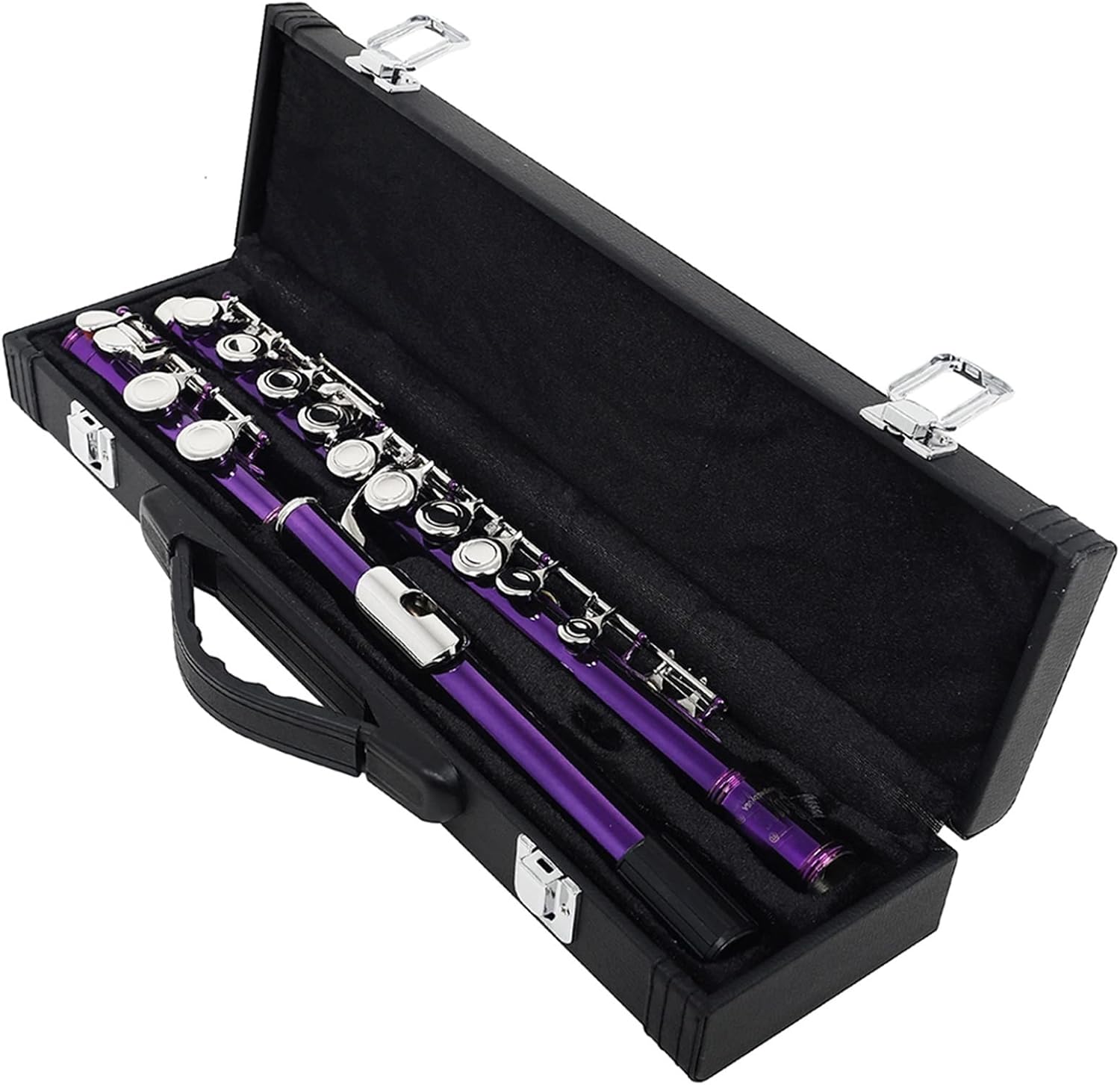 Flutes Cupronickel Flute with Padded Bag Purple 16 Holes C Tone Flute with E Key Woodwind Instrument