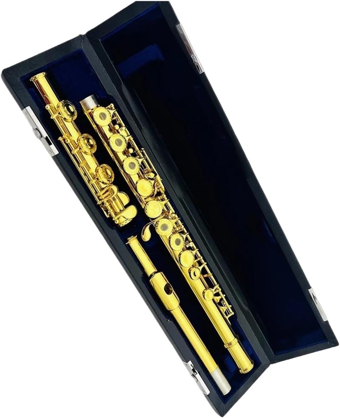 Flute C Tune 17 Holes Open Keys Gold Plated Engraved Keys Woodwind Instruments With Case