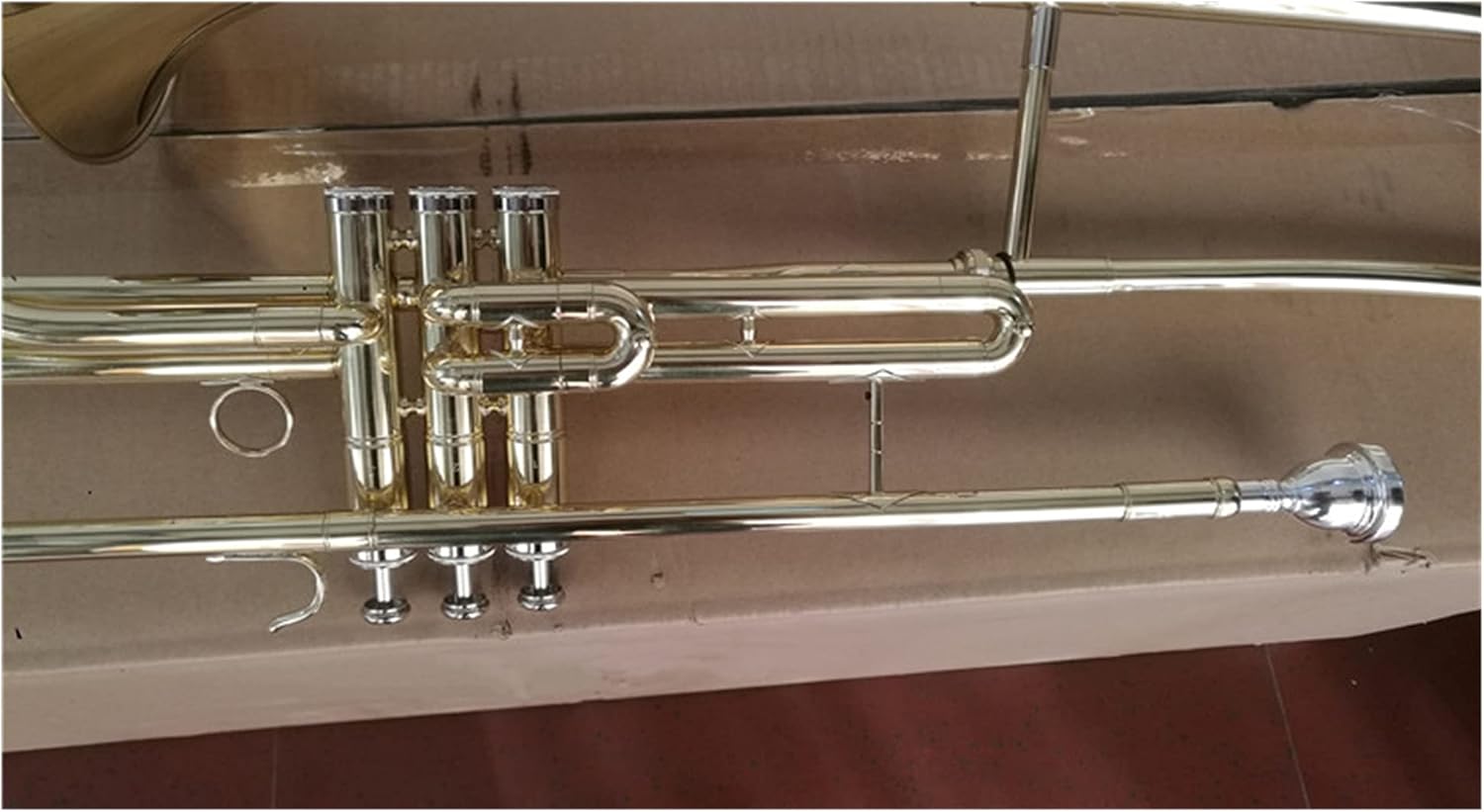 Student Trombone Gold Lacquer Piston Valves Trombone Trombone Kit
