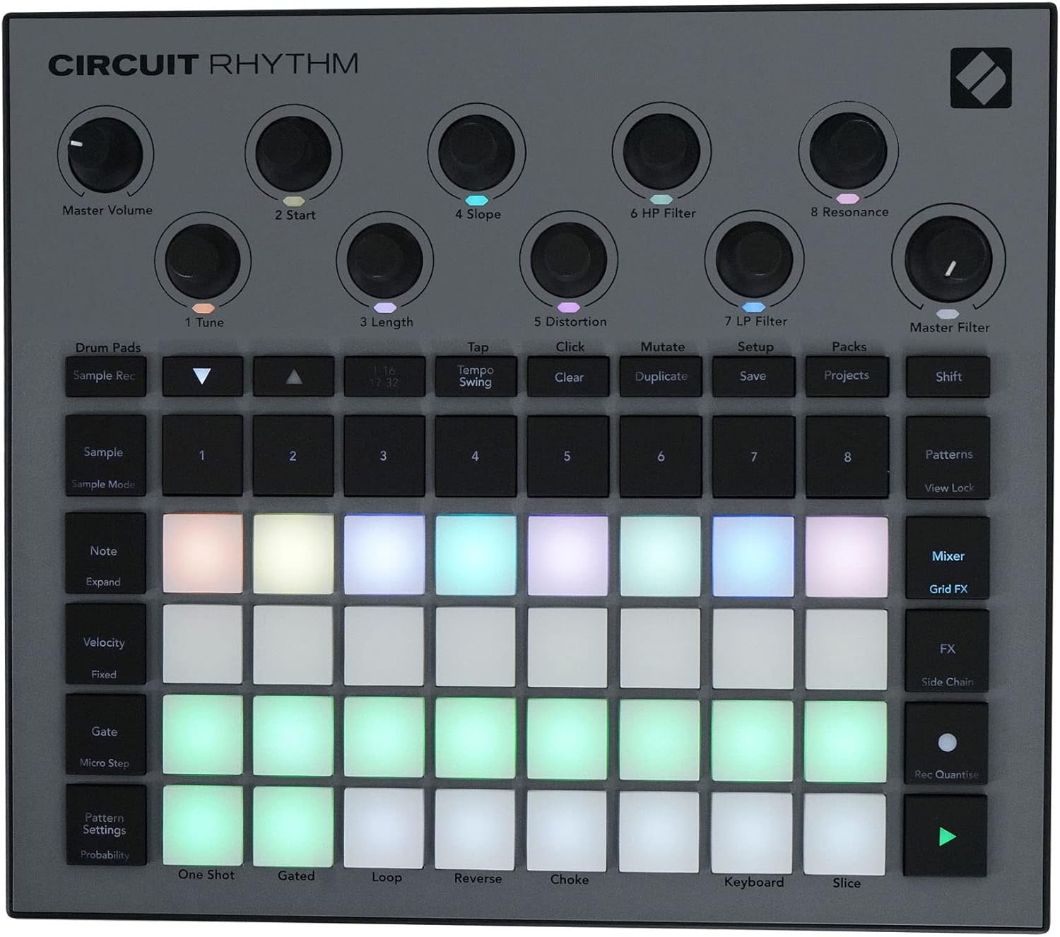 Audiosavings Bundle: (1) AKG K701 Professional Premium Open-Back Studio Recording Reference Headphones Bundle with (1) Novation Circuit Rhythm Beatmaking Sampler Groovebox/Drum Machine (2 Items)