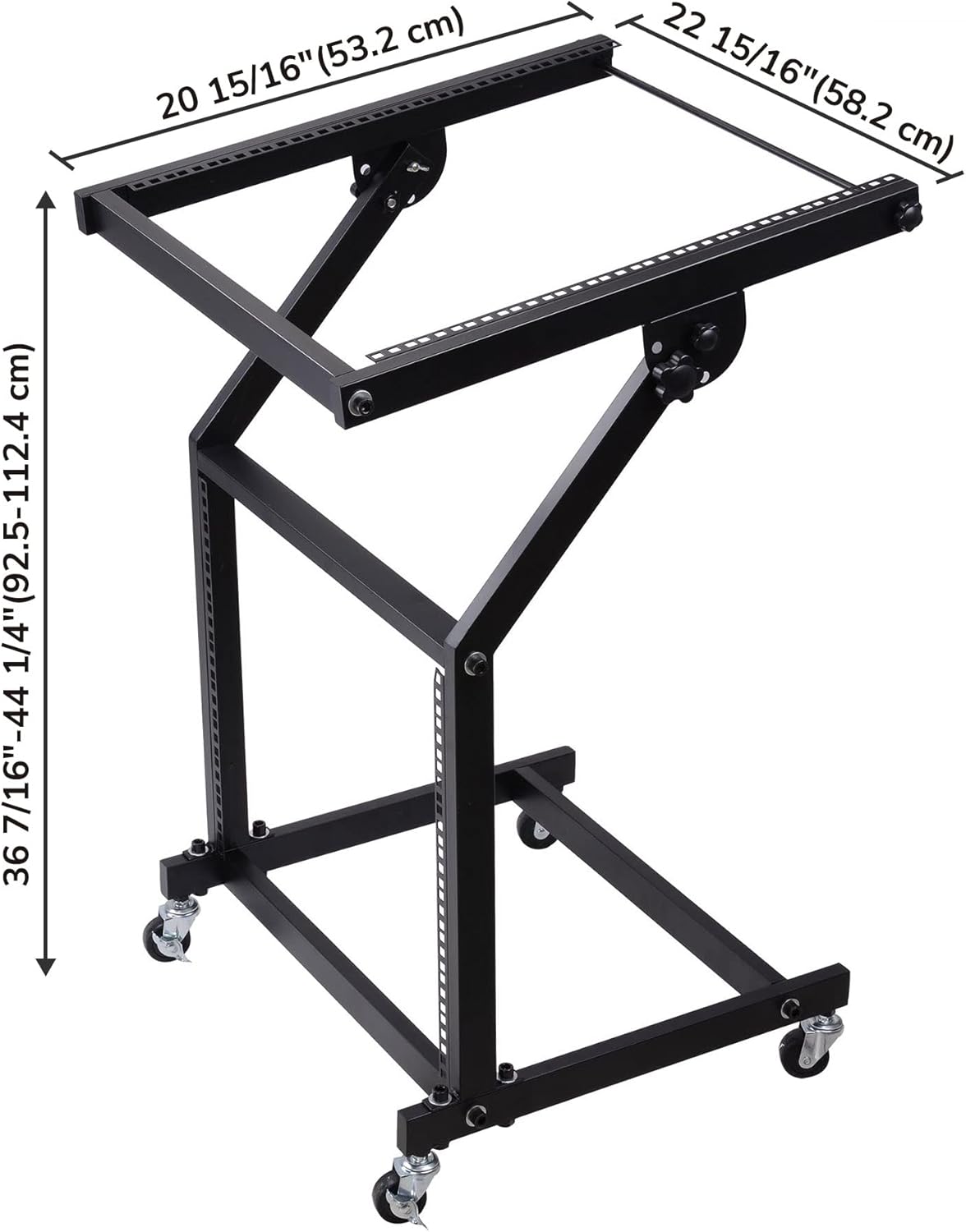 AW 9UX DJ Mixer Stand Rack Mount Stage Cart Audio Rack Music Equipment Studio Party Show