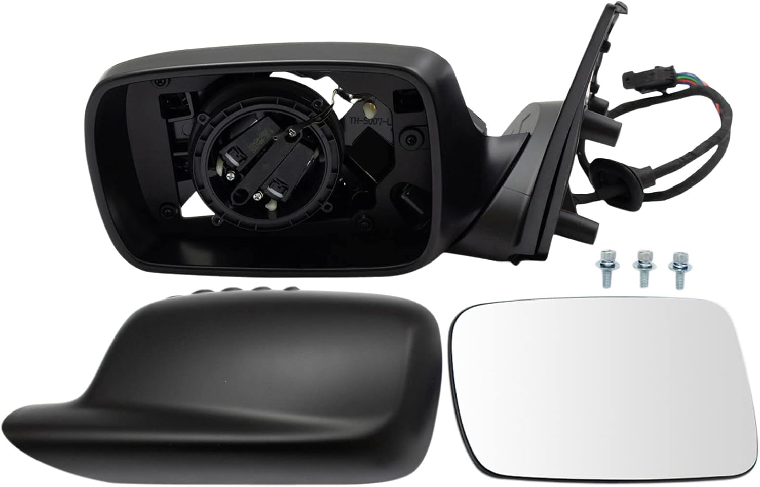 TRQ Driver Side Power Folding Heated Paint to Match Mirror Compatible with 2002-2005 BMW 745i 745Li 2006-2008 750i 750Li 2004-2006 760i 2003-2008 760Li BM1320138