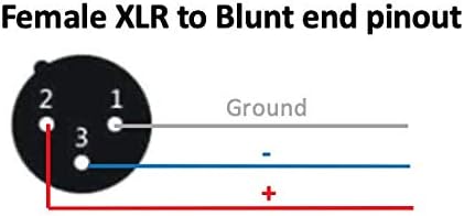 150 Foot Custom Cable Connection Pro-Audio Balanced Microphone with Neutrik NC3FXX XLR Female Connector to Blunt end Cable