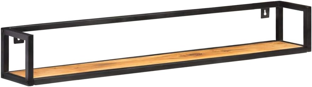 Industrial Style Wall Shelves 2 pcs,Floating Shelves,Wall Storage Shelves,Wall Mounted Shelf Organizer Unit Display Shelf,for Living Room,Bedroom,Kitchen,Office,47.2