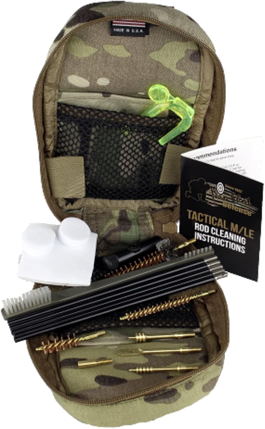 Pro-Shot Products Tactical Multi-Cam Pouch Rod Cleaning System for 5.56mm/.223 Cal. & 9mm