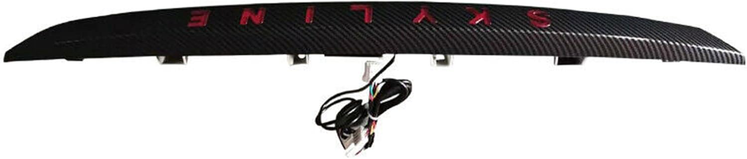 YLT AUTO Exterior Body-Through Reverse Taillight Housing Trunk LED Dynamic Breathing Signal Brake Light with Bulb and Harness Textured Trim Replacement Kit for 2014-2017 INFINITI Q50