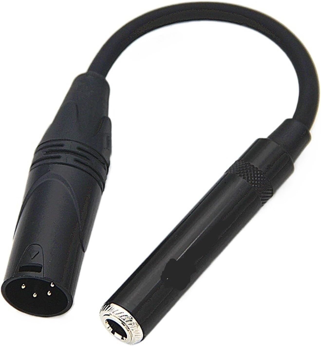 COKYIS Male 4 Pin XLR Balance to 3.5mm 2.5mm 6.35mm 4.4mm Female Audio Cable DAC Stage 4 Core XLR Headphone Adapter Cable(4PXLR - 2.5MM Female)