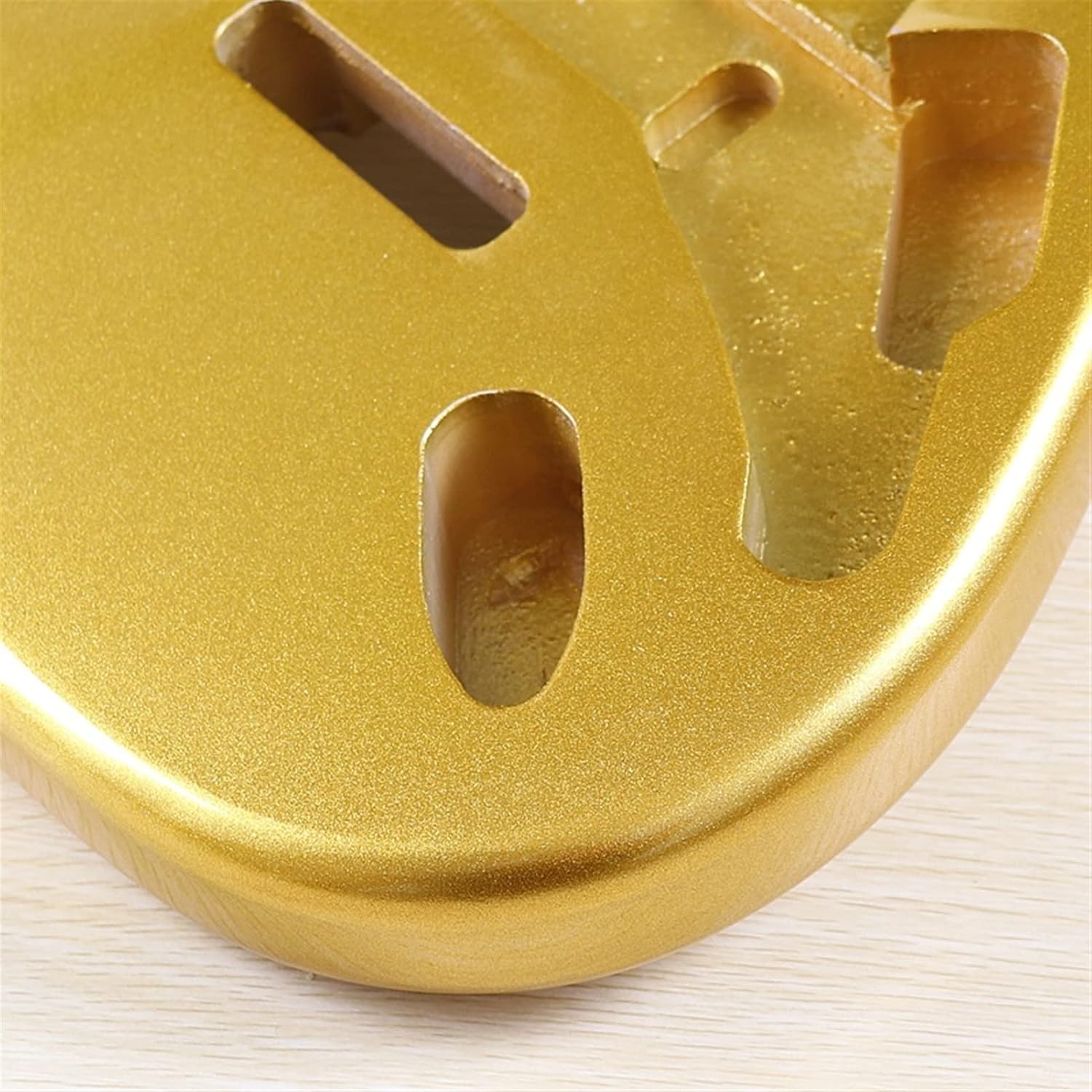 TSTS Gold Electric Guitar Body Poplar Wood Guitar Body for ST Body Guitar Barrel Guitar DIY Accessory
