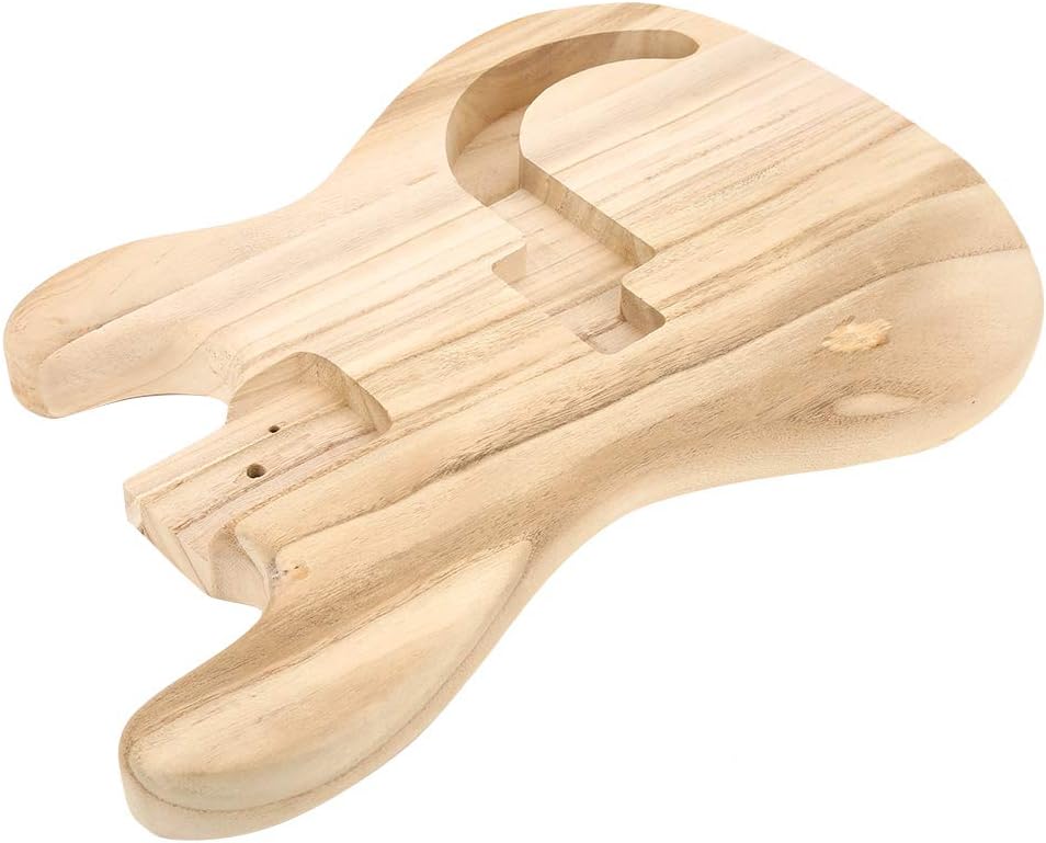 Bass Body, Unfinished Guitar for Style Maple DIY Electric Guitar Parts Accessories Electric Guitar Bodies