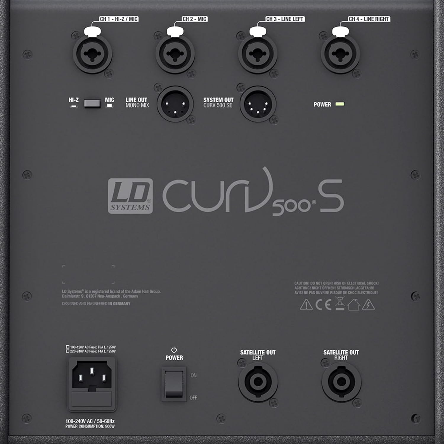 LD Systems Curv 500 LDCURV500PS -Channel PA System
