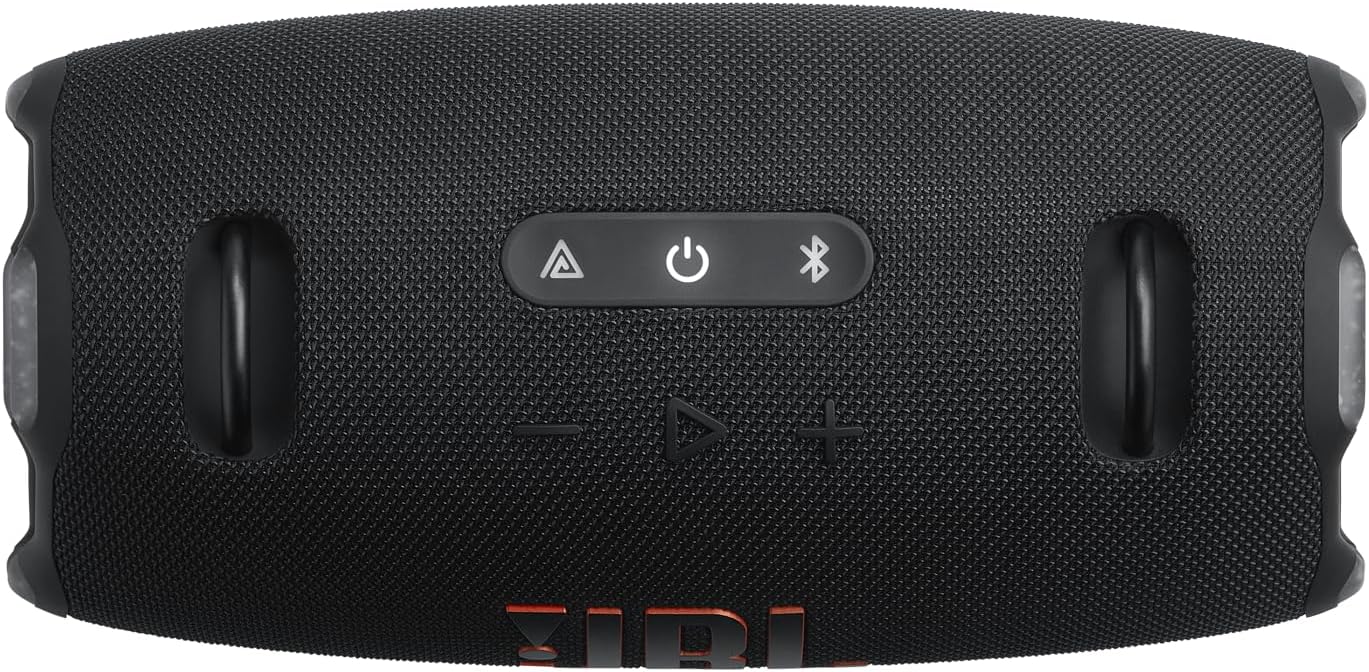 JBL Xtreme 4 - Portable Bluetooth Speaker, Powerful Sound and Deep Bass, IP67 Waterproof, 24 Hours of Playtime, Powerbank, PartyBoost for Multi-Speaker Pairing (Black) (Renewed)