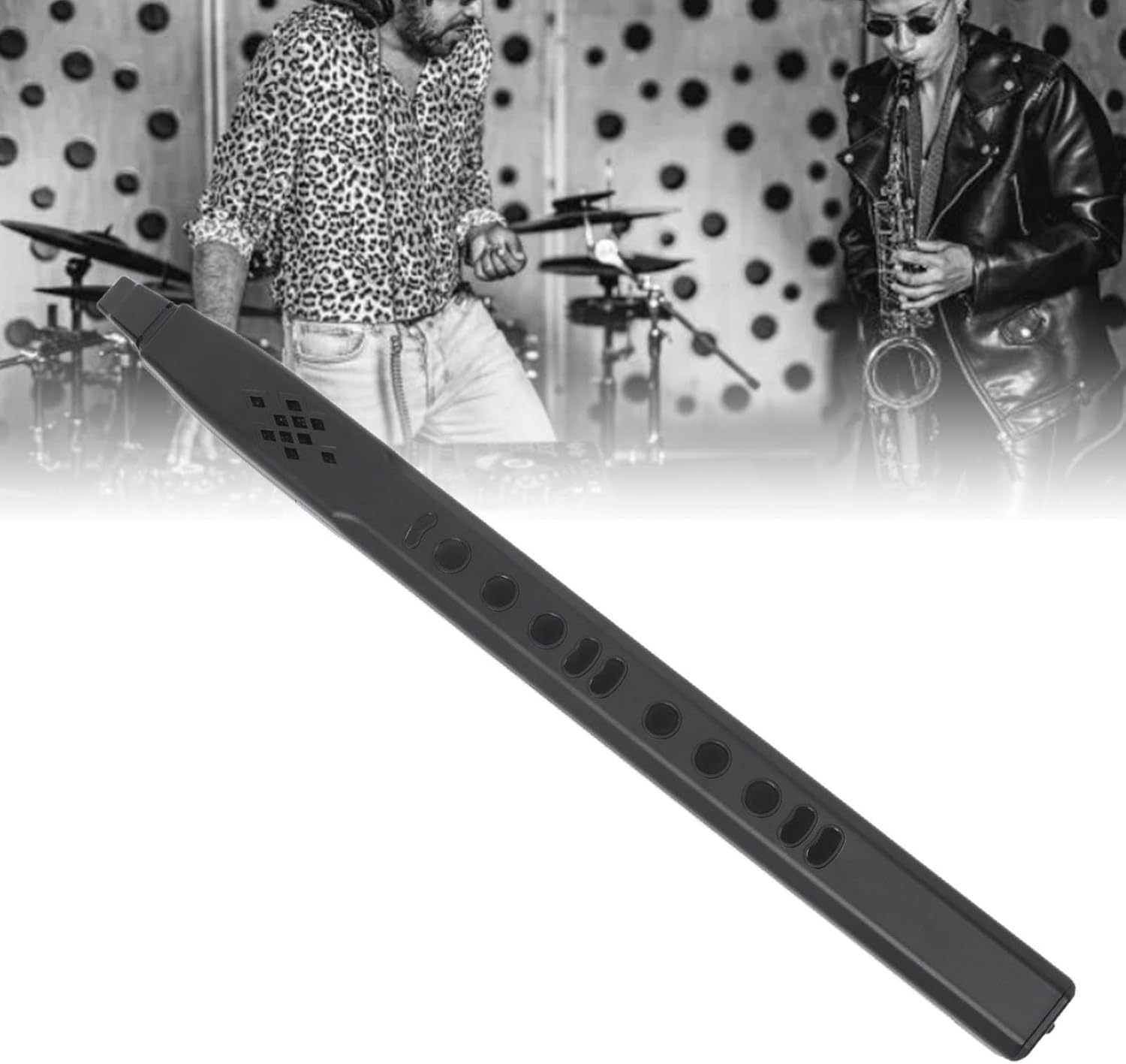 13 Tones Electric Blowpipe Mini Saxophone Electronic Wind Instrument with Low Power Consumption Design US Plug 100‑240V