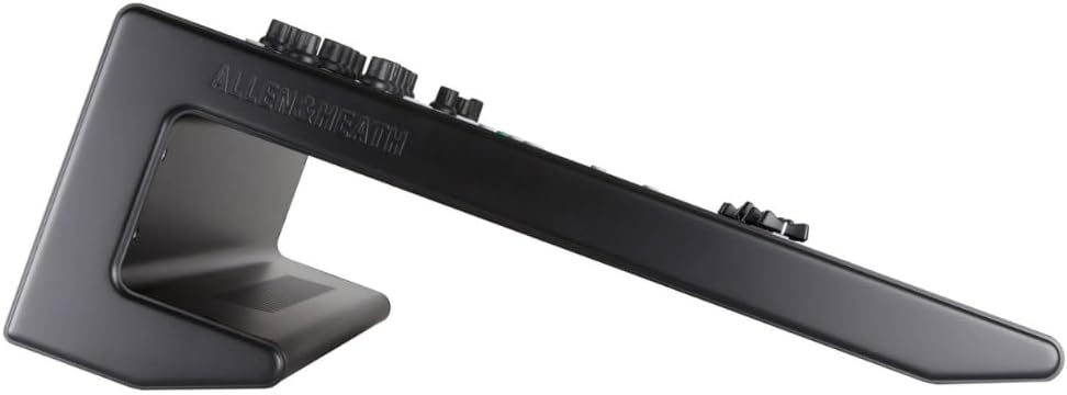 Allen &Heath AH-QU-16C Rack Mountable Compact Digital Mixer, Chrome Edition Bundle w/ 4-Pack Pig Hog PHM15 Pig Hog 8mm Mic Cable, Power Cable and Liquid Audio Polishing Cloth