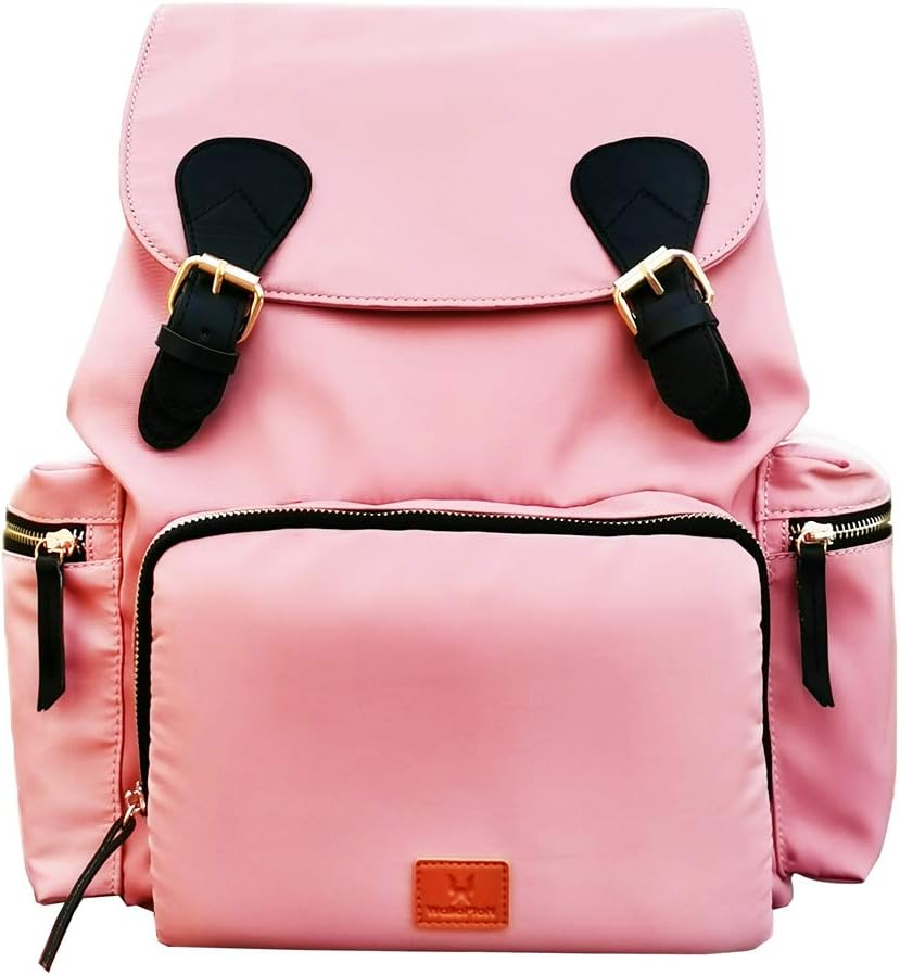 Quality Diaper Bag Backpack - Multi-Function Travel Backpack with Stroller Strap - Large Capacity, Stylish & Lightweight - Baby Nappy Bag for Baby Girl & Boy (Pink)