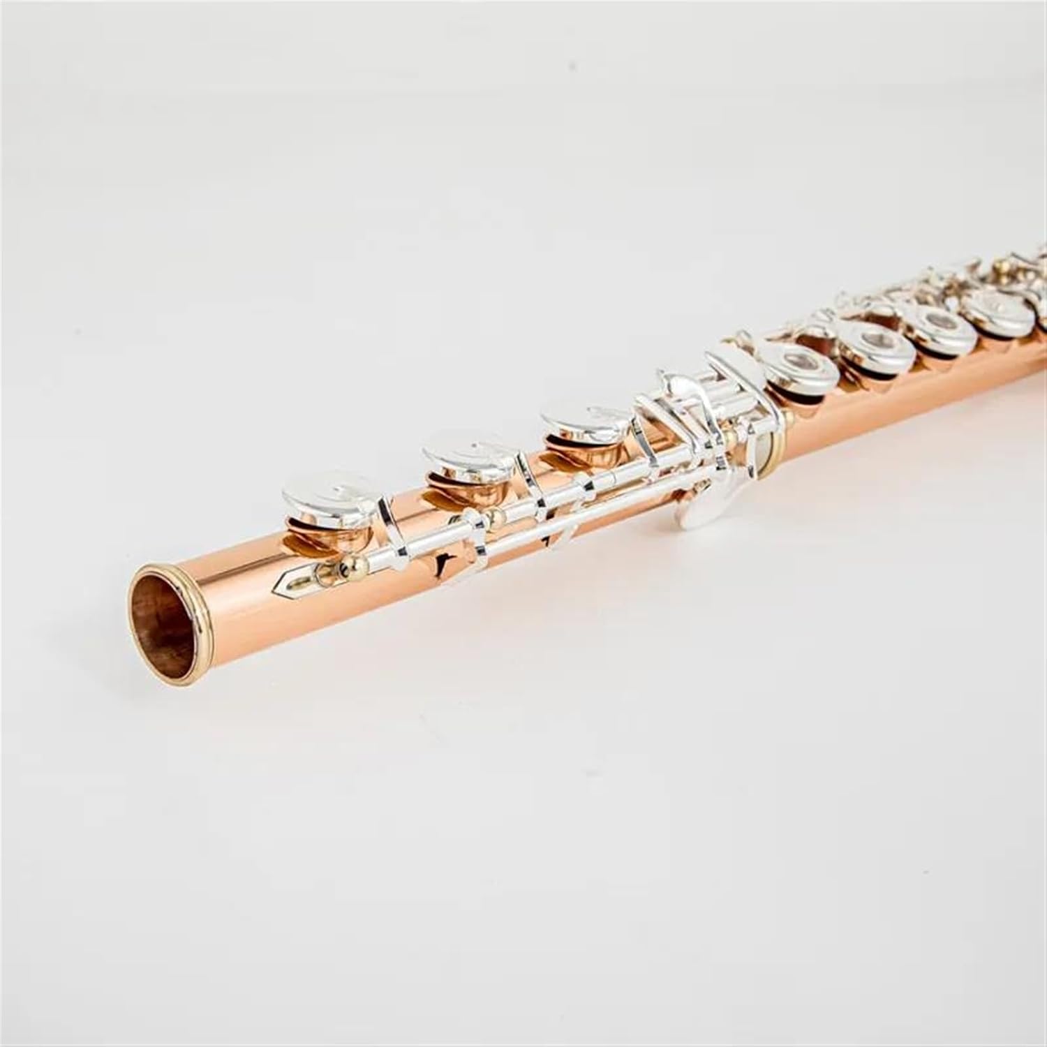 Professional Woodwind Instruments Flute Phosphor Copper 17 Keys Flute Open Hole E-Mech Flute Musical Instrument