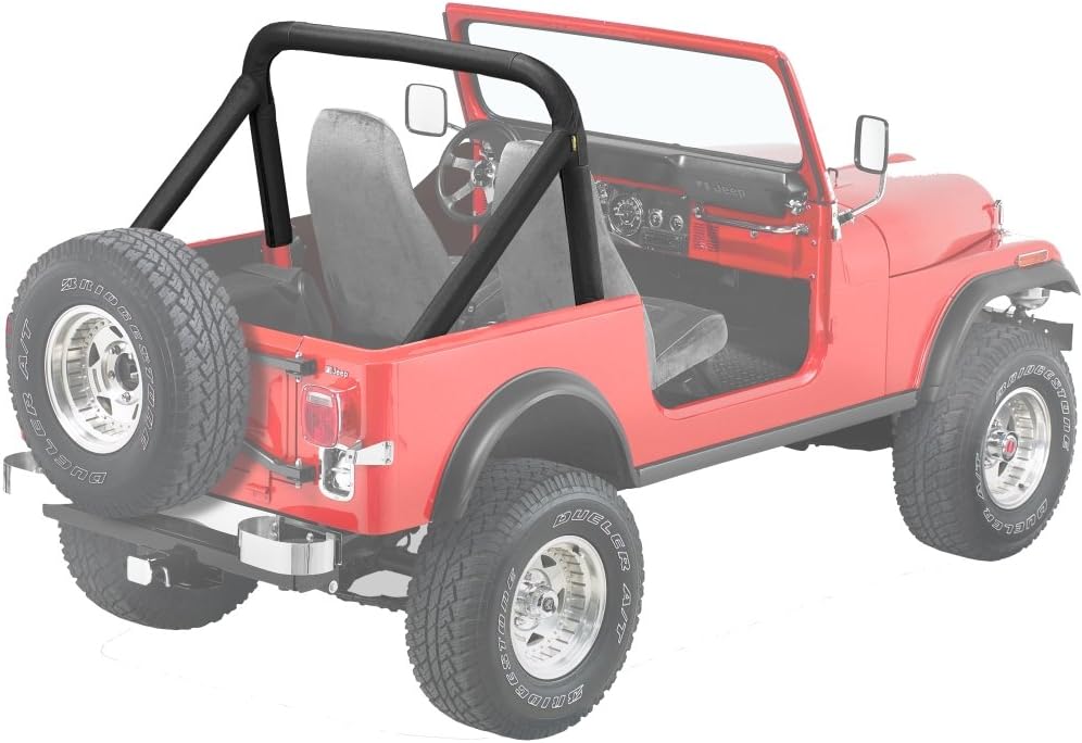 Bestop 8000701 Black Sport Bar Cover for 1980-2016 CJ5, CJ7 & Wrangler